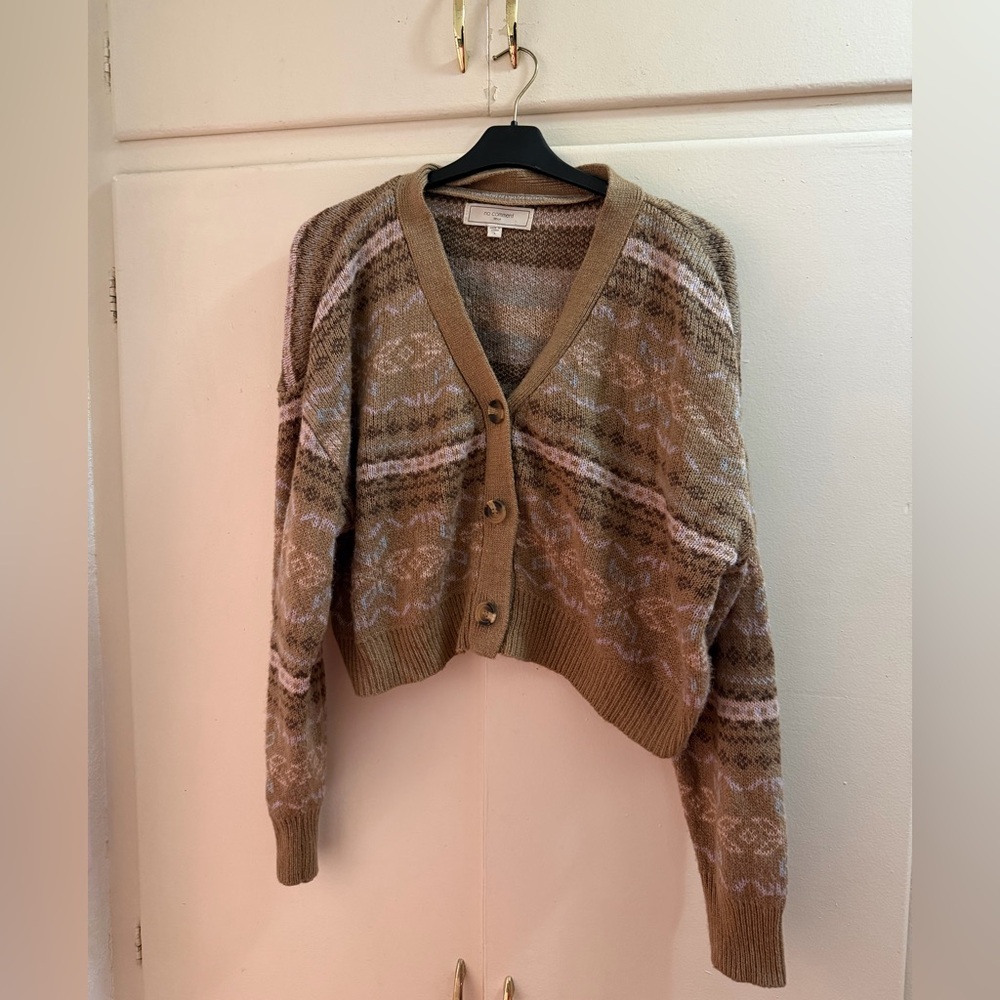 No Comment Knitted Crop Sweater